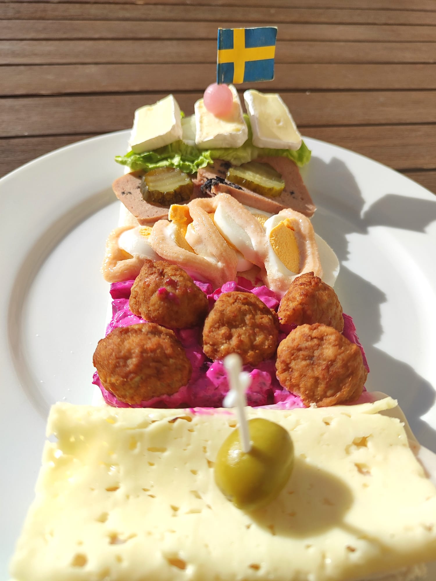 Swedish smörgåsbord platter